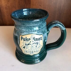 Deneen Pottery Renaissance Festival Mug Puke & Snot Mug 2005 Signed Stamped